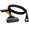Miniatyrbilde 7 av 8: Cable Matters intern 12G U.2-kabel (Mini SAS HD til U.2, SFF-8643 til