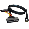 Pikkukuva 7 / 8: Cable Matters sisäinen 12G U.2 -kaapeli (Mini SAS HD - U.2, SFF-8643 -