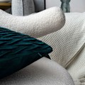 Miniatyrbillede 4 af 5: Fløjls pudebetræk 45x45cm til stue sofa, sæt med 6 ensfarvede firkantede pudebetræk soveværelse dekoration, blå grøn KLB