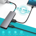 Miniatyrbild 2 av 5: LEVIN USB C Hub 7-i-1 Typ C Hub med 100W PD Power Delivery, 4K UHD USB C till