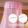 Miniatyrbillede 5 af 5: Seng baldakin, seng gardin med 2 sommerfugle, baldakin seng gardiner pink