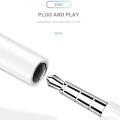 Pikkukuva 4 / 8: Paketti - Apple Lightning - 3,5 mm:n kuulokeliitäntäsovitinportti Aux Audio KLB