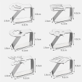 Miniatyrbillede 3 af 6: Stykker rustfrit stål dug clips, grafiske dug clips, høj elasticitet