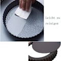 Miniatyrbild 4 av 5: Tårtform, quicheform, non-stick med lyftbar botten, kakbakningsform, fruktkakform