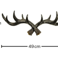 Miniatyrbillede 2 af 4: Hjortetavsætning knagerække-sort 49 cm-hjem og