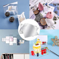Miniatyrbild 3 av 5: Väggdekaler med spegeleffekt, kvadratiska, självhäftande