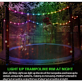 Miniatyrbillede 3 af 5: LED trampolinlys, fjernbetjent LED-lys til trampolin, 16 farveskiftende