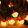 Miniatyrbilde 6 av 8: LED julelys jule snøbjørn fe lys hjem KLB