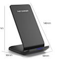 Miniatyrbillede 2 af 6: Hurtig trådløs oplader, Qi trådløs oplader, til iPhone 13/12/11/X/XS