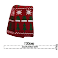 Miniatyrbild 2 av 5: Julhalsduk vintermode jacquard stickad halsduk KLB
