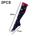 Miniatyrbillede 2 af 5: Atletiske elastiske kompressionsstrømper Sygeplejerske Leggings Lang Style 3 KLB