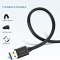 Miniatyrbillede 4 af 7: USB 3.0 A til A han-kabel 3ft, USB til USB-kabel USB han til 3ft