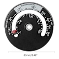 Miniatyrbild 5 av 5: Magnetisk spis termometer eldstad rör termometer för rund trä skorsten rör ugn temperaturmätare (1) KLB