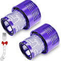 Miniatyrbillede 1 af 5: Pakke med 2 filtre til Dyson V10 Sv12-serien, vaskbar