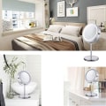 Miniatyrbilde 7 av 8: Kosmetisk speil med lys, sminke speil, LED sminke speil, 10x HD