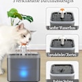 Miniatyrbild 4 av 6: Kattvattendispenser, super tyst kattvattendispenser 2L, med LED-ljus, KLB