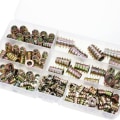 Miniatyrbillede 6 af 6: 120 stk. sekskantmøtrikker i zinklegering M4 M5 M6 M8 M10 KLB