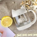 Miniatyrbild 4 av 7: Glas tekopp, söt kattkopp, julklapp/födelsedagspresent