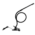 Miniatyrbild 1 av 8: Dimbar USB-sänglampa med 22 LED-lampor, flexibel klämma (svart) KLB