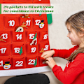 Miniatyrbillede 5 af 5: Filtet Julekalender, Væghængt Julemandskalender KLB