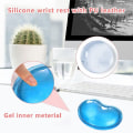 Miniatyrbild 3 av 5: Ergonomisk silikon handledsstöd för mus Transparent handledsstöd Blå