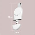 Miniatyrbillede 5 af 8: Oplader til Apple Watch, iwatch Series 6/5/4/3/2/1/SE, med hvidt hængende spænde