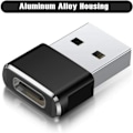 Miniatyrbild 5 av 5: USB C-hona till USB A-hane Adapter 3-pack, Typ C USB A Laddare Konvertera för Apple Watch 7, iPhone 11 12 13 Pro Max SE 3.14