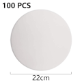 Miniatyrbillede 2 af 7: Bagepapir liners, sæt med 100, non-stick bagepapir, 22 cm KLB