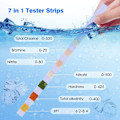 Miniatyrbillede 5 af 8: Dustgo PH teststrimler pool 7 i 1 teststrimler whirlpool akvarium svømmebassin