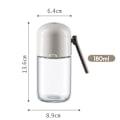 Miniatyrbillede 2 af 8: Glas saltbeholder dispenser, præcis kvantitativ krydderiflaske, tryk KLB