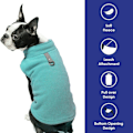 Miniatyrbillede 4 af 6: Varm pullover fleece hundetrøje med O-ring snor - Vintergrøn