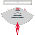 Miniatyrbillede 3 af 8: Sæt med 2 LED-natlamper med bevægelsessensor, skabsbelysning, LED-strips,
