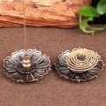 Miniatyrbilde 6 av 6: Kreativ lotus røkelse wire, røkelse brenner plate, bærbar røkelse brenner