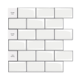 Miniatyrbilde 1 av 5: (10 fliser, tykkere versjon) Skrell og lim backsplash, t-banefliser, imiterte keramiske fliser