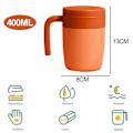 Miniatyrbillede 2 af 5: 400 ml rustfrit stålkrus med låg, rustfrit stål sportskrus 400 ml
