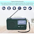 Miniatyrbillede 4 af 5: Bærbar Nødradio Solradio Crank AM FM Radio med LED Lommelygte USB Port
