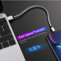 Miniatyrbillede 4 af 4: MFI-certificeret iPhone hurtigoplader (3 størrelser) flettet 3m KLB