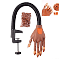 Miniatyrbillede 2 af 8: Øvemodel negletræningsøvelseshænder/fingre til manicure håndmodel KLB