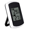 Miniatyrbillede 2 af 5: Udendørs termometer omgivende måling trådløs digital LCD vejr tester indendørs temperatur