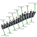 Miniatyrbillede 4 af 7: Universal DC-strømadapter, pakke med 34 DC-adaptere 5,5x2,1mm DC-cylinderforbindelse
