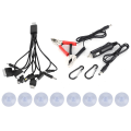 Miniatyrbillede 4 af 8: 30W solcellelader, foldbar bærbar solcellepanel telefon KLB