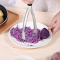 Miniatyrbillede 7 af 8: Kartoffelmoser i rustfrit stål med bredt og ergonomisk vandret håndtag KLB