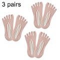 Miniatyrbild 2 av 5: Spets femfingersockar, fem tåsockar osynliga sockar rosa KLB