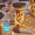 Miniatyrbillede 3 af 3: 20M Kobber LED-guirlande - 20M spole LED-lyskæde - LED-guirlande til soveværelsesindretning, juleindretning, poetisk og romantisk atmosfære - Zhuoxuan Kobber