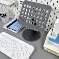 Miniatyrbillede 6 af 7: Roterende og foldbar tabletstativ, roterende iPad-stativ, 360° drejelig base