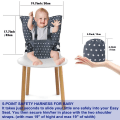 Miniatyrbilde 2 av 7: Den bærbare, justerbare matstolremmen for babyer er en must-have grå KLB