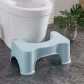 Pikkukuva 4 / 5: Jalkatuki Kylpyhuone Squatty Potty WC-jakkara Lapset Raskaana Oleva Nainen Istuin WC-jakkara Aikuisille Miehille Naisille Mukava Kyykkyapuaskeljakkara, Sininen KLB
