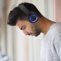 Pikkukuva 4 / 7: Bluetooth-kuulokkeet Langattomat kuulokkeet Melunvaimennus Taitettava Sininen Musta