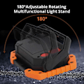 Miniatyrbilde 2 av 5: LED arbeidslys med batteri, 2 sett, oppladbart arbeidslys med batteri 30 W, 2000 lm