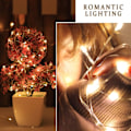 Miniatyrbilde 3 av 5: Sett med 2] 10 m, 100 LED-er, batteridrevne julelys, LED-julelys, vanntett